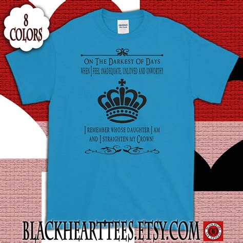 Queen Crown Remember Whose Daughter You Are Straighten Your Crown Womens Casual T Shirt In 2020