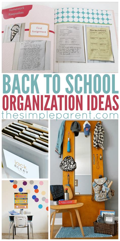 Back To School Organization Ideas The Simple Parent