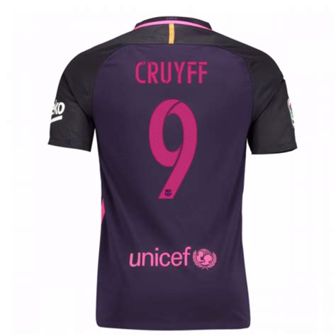 2016 17 Barcelona Away Shirt Cruyff 9 Kids 777027 525 84285 73