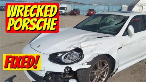 Wrecked Porsche Panamera Rebuild Copart Part 2 Youtube