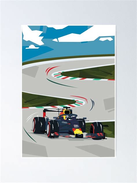 F1 Redbull Racing Print Poster For Sale By Artbythijs Redbubble