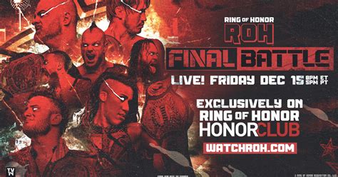 Roh Final Battle Ppv Latest Updates Potential Matchups And Athenas
