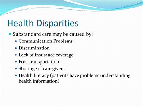 Ppt Reducing Health Disparities Improving Patient Outcomes