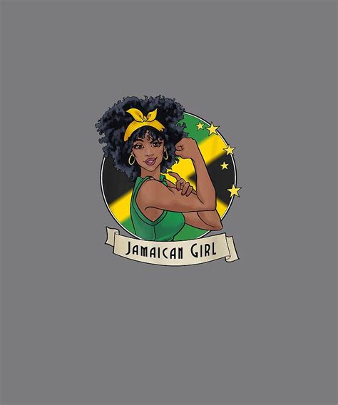 jamaican black woman t shirt jamaica afro girl pride digital art by do david