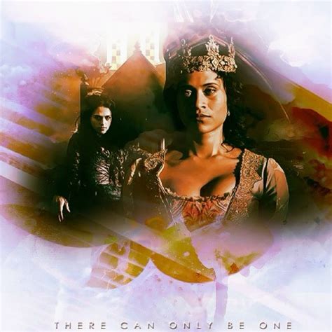 Queen Gwen And The Evil Morgana Angel Coulby Arthur And Guinevere