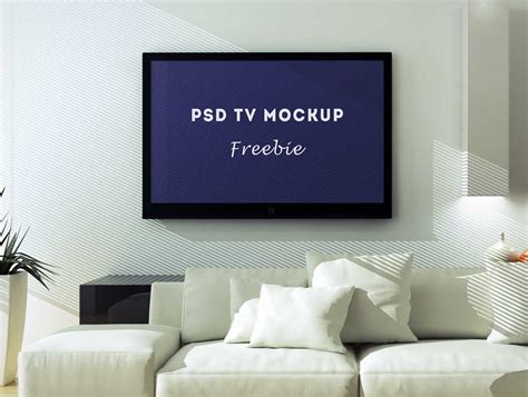 This branding free psd app screen mockup makes your task of app screen mockup creation much easier than it was earlier. TV - PSD Mockups