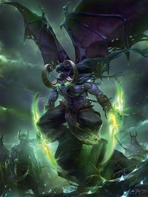 illidan here is one of my illustrations for blizzards world of warcraft chronicle vol 3 illidan