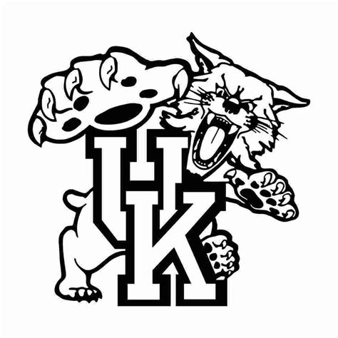 ️uk Wildcats Coloring Pages Free Download