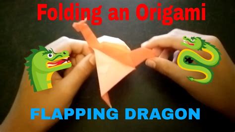 Origami Flapping Dragon Youtube