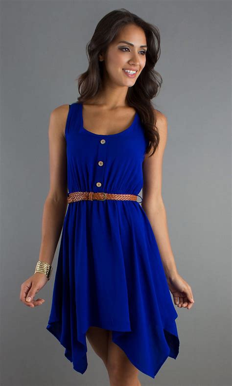 Short Sleeveless Casual Dress Mp 66948 Casual Dresses Summer Dresses Blue Dress Casual