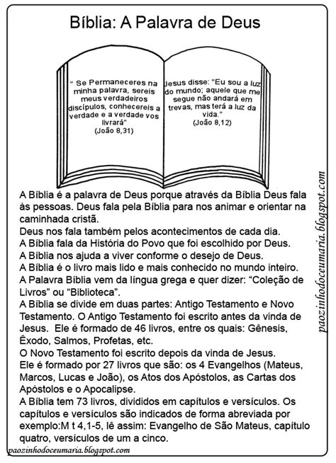 pãozinho do céu setembro mês da bíblia atividades para catequese