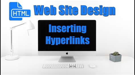 How To Insert Hyperlinks In Html Website Youtube