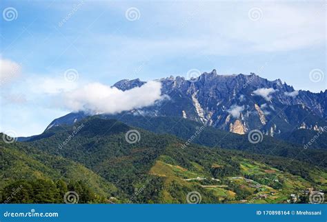 The Landscape Of Mount Kinabalu In Malaysian Borneo Stock Photo Image