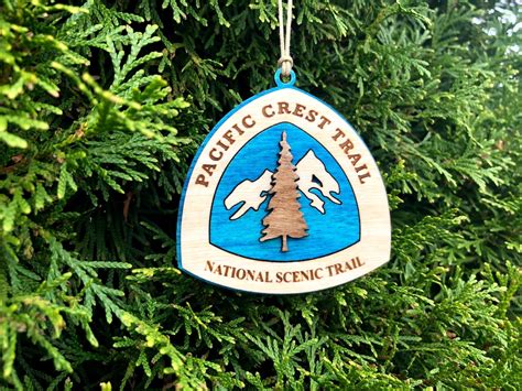 Pacific Crest Trail Ornament National Scenic Trail Pct Emblem Etsy