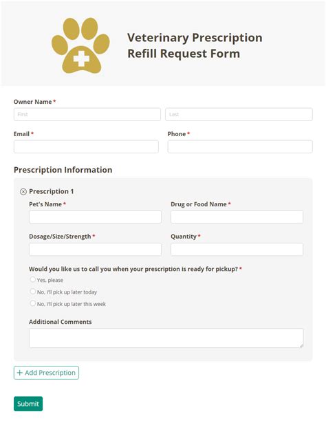 Free Veterinary Form Templates Cognito Forms