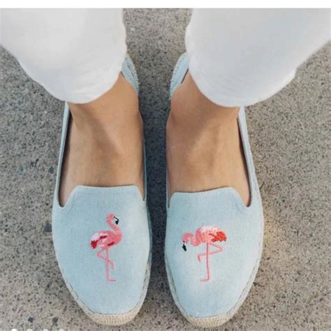 Soludos Shoes Soludos Flamingo Chambray Platform Espadrilles Summer