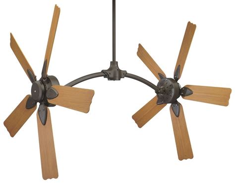 Caruso 49 10 Blade Dual Ceiling Fan Cherry Blades And Wall Control