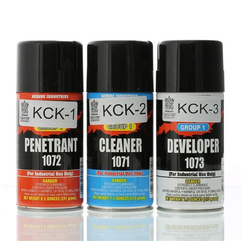 Kwik Chek Crack Detection Spray Kit For Aluminum And Other Metals Kck