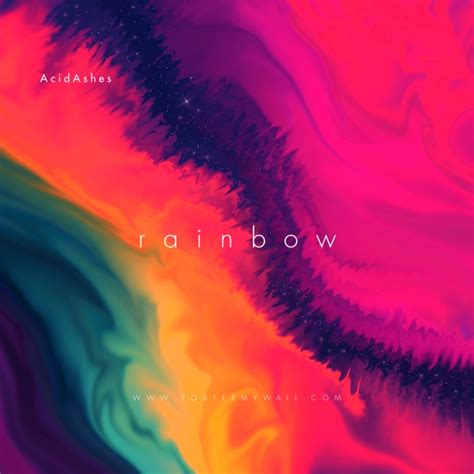 Copy Of Rainbow Colorful Cd Cover Music Postermywall