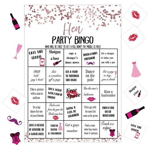 Buy Funnlot Hen Party Games Hen Party Bingo Cards Game Hen Night Games