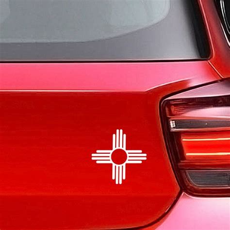 Zia Sun Symbol Vinyl Decal New Mexico Symbol Car Window Etsy Vinyl