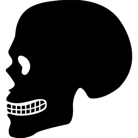 Cráneo Humano Vista Lateral Silueta Descargar Iconos Gratis