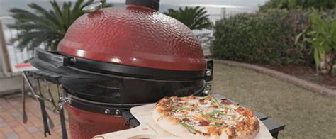 Between eight and 15 minutesbaking time how long you cook your pizza depends on the size of the pizza, the thickness of the crust, the weight of when you make this food product at home, you need to cook at temperatures ranging between 450 to 500 degrees. How To Cook Pizza On A Kamado Grill - Countertop Pizza Oven