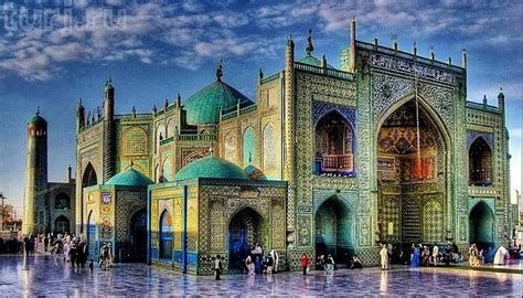 Mazar E Sharif Afghanistan Blue Mosque Mosque Afghanistan