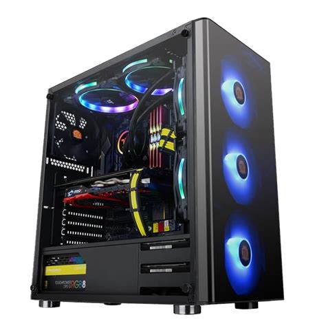 Thermaltake V200 Tempered Glass Rgb Edition Mid Tower Case Ca 1k8