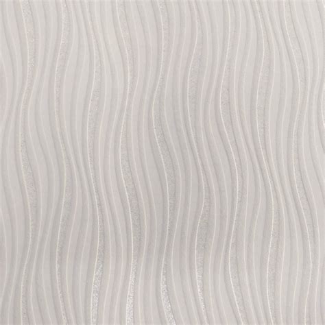 Sample Rasch Luxe Wave Stripe Pattern Metallic Silver Glitter