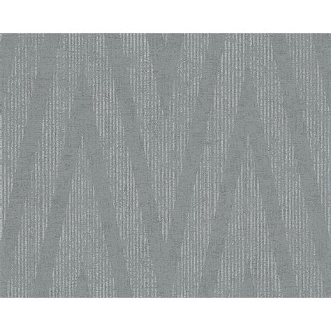As Creation Plain Textured Pattern Wallpaper Modern Metallic Stripe