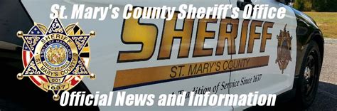 St Marys County Sheriffs Office News