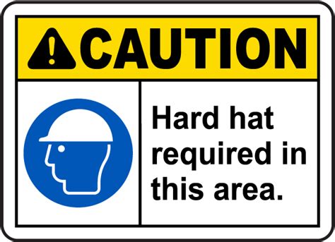 Hard Hat Required In This Area Sign Get 10 Off Now
