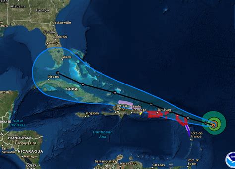 hurricane irma path live updates irma track heads for florida as it rages north to usa