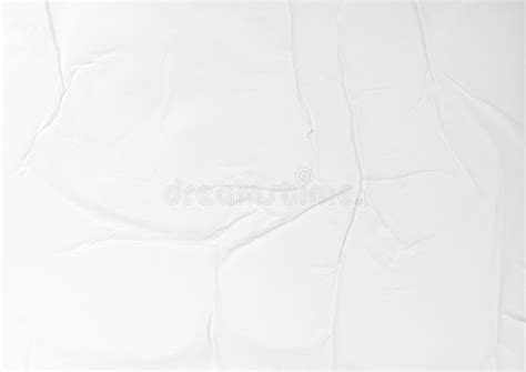 White Glued Wrinkled And Crumpled Paper Texture Stock Image Image Of