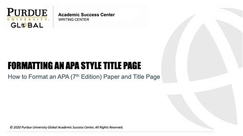 Apa 6th Ed Title Page