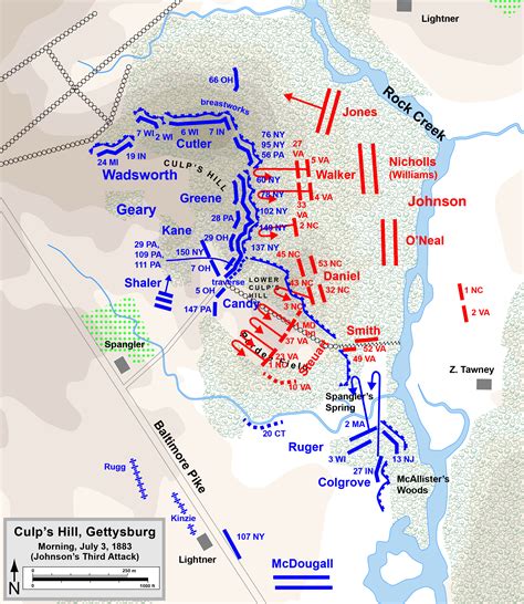 Gettysburgday3culpshillmorningpng 2325×2683 Civil War History