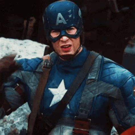Captain America Steve Rogers Tired Salute 