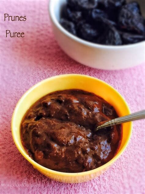 Great for fighting constipation in babies. Prunes Puree Recipe for Babies | Prunes for Baby Constipation