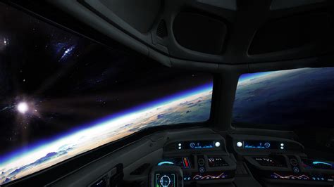 A space ship (or station … Spaceship Cockpit Wallpaper (70+ images)