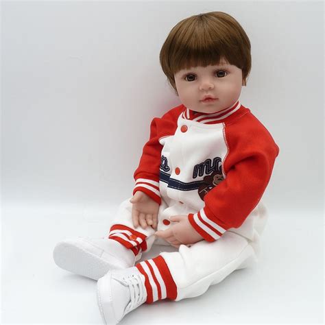 New Arrival Baby Boy 24 Reborn Baby Dolls Toy Soft Silicone Realistic