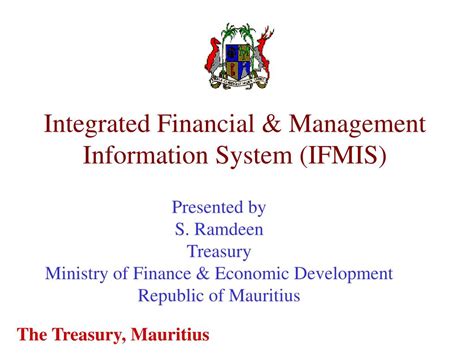 Ppt Integrated Financial And Management Information System Ifmis