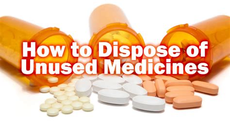 The Right Way To Dispose Of Unused Medication