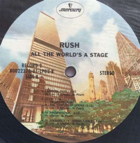 Rush All The Worlds A Stage Dmm Audiophile Pressing Vinyl