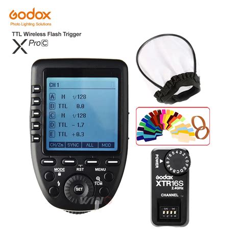 godox xpro c flash trigger transmitter e ttl ii 2 4g wireless x system hss xtr 16s receiver for