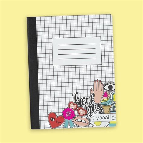 sheets  college ruled paper  spot   front cover    subject school