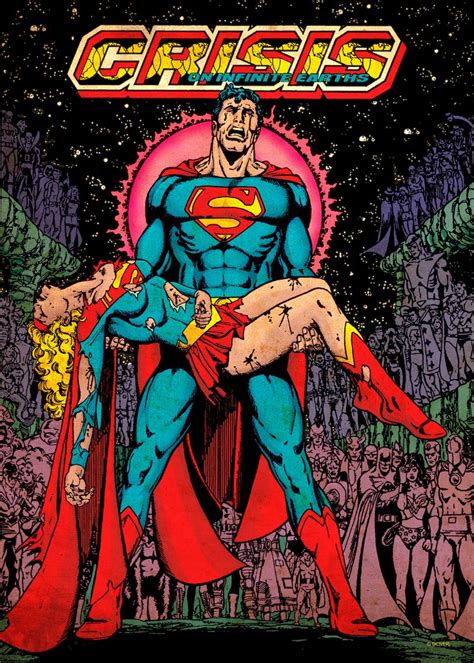 Crisis On Infinite Earths Superman By George Perez Poster Picture