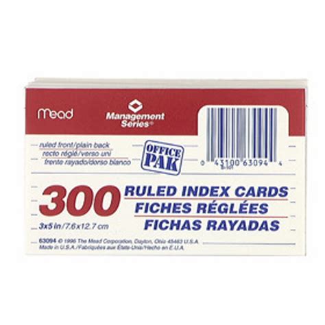 Find memo pad 3x5 here Mead 3x5 Ruled Index Cards 300 Ct