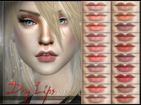 Rose Petal Lips With Teeth By Pralinesims At Tsr Sims
