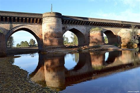Puente Romano Sobre El Rio Tinto A Su Paso Por Niebla Huelva